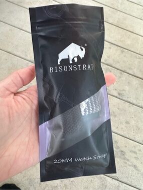 BisonStrap 20mm Watch Strap set - Black & Gray